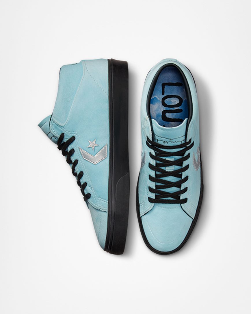 Women's Converse Louie Lopez Pro Mid x FA Skate Shoes Blue / Black | AU C3E68C